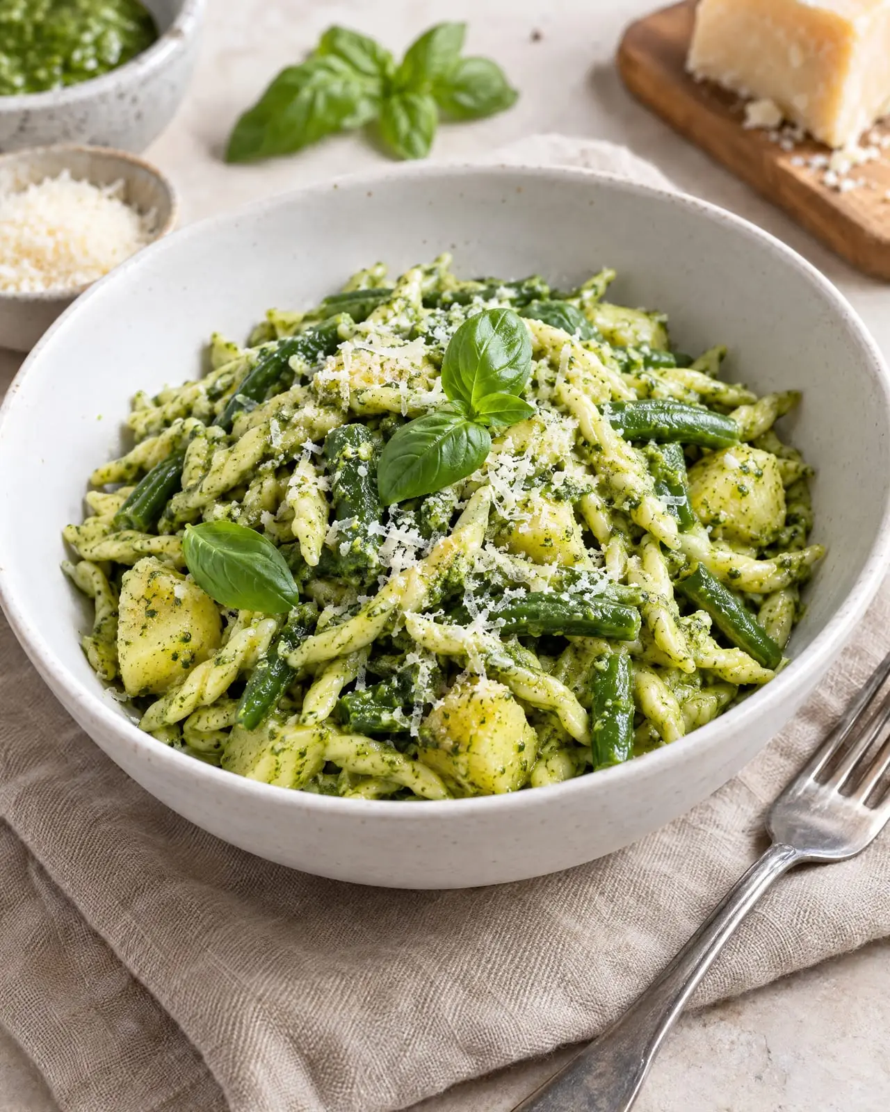 Trofie al pesto genovese